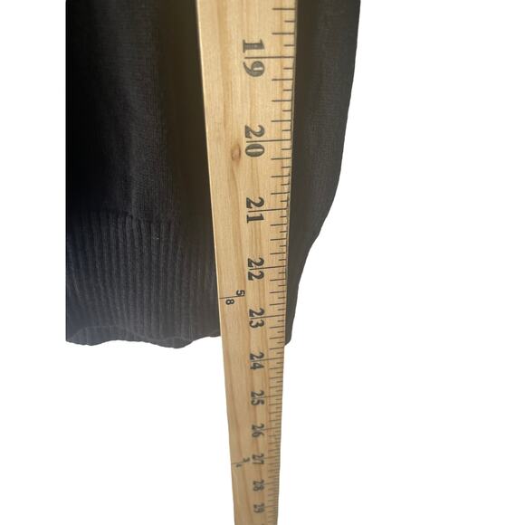 Halogen Size Medium Black Cotton Light Weight 3/4 Sleeve Top - Picture 8 of 8